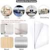 A set of heavy-duty double-sided nano adhesive pads for various surfaces including home, car, office, decorating, glass, tile