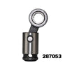 A metallic filter pump rod accessory for an airless spraying machine.