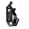 A black heavy duty tool fixing bracket kit with a hinged clamp mechanism.