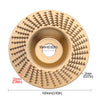 A circular sanding disc with a central hole and radiating points, measuring 100mm in diameter.