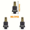 M6 riveting tool set with brass and black components shown in multiple views