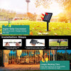 Installation steps and usage of 300 LED solar curtain lights for outdoor and indoor decor.