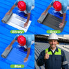 Three rolls of heavy duty waterproof sealant tape in silvery, grey, and blue colors being applied to a surface.