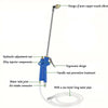 A heavy duty pneumatic cleaning gun assembly showing various components like the nozzle elbow, injector parts, and water inle