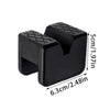 Schwarzer Gummipuffer für eine universelle Kfz-Hebe, Maße 5cm/1.97in x 6,3cm/2.48in.