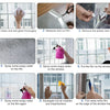 Instructions montrant comment nettoyer, mesurer, couper et appliquer un film de fenêtre miroire unidirectionnel pour la confi