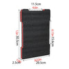 Black foam insert for Milwaukee tool boxes with dimensions 11.5cm by 20.5cm.