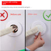 A comparison showing a two-piece sealing putty before and after use on a rodent trap.