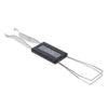 A black key extractor tool with metal wires for removing mechanical keyboard switches.