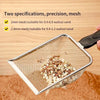 Stainless steel mesh litter scoop with two specifications for pet waste removal