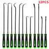 A set of 12 precision car oil seal screwdrivers in black and green.