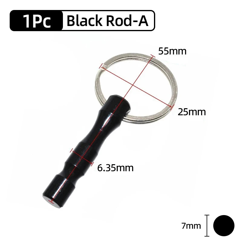 A black Rod-A screwdriver bit holder with a 55mm outer diameter and a 6.35mm shaft.