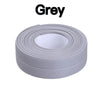Roll of grey waterproof silicone sealing tape for bathroom and kitchen use