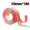 Roll of 10mm thick, 3-meter transparent PVC baby safety edge guards.