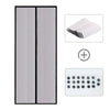 Insect proof door screen netting includes a pleated white mesh and a set of small fasteners