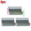 Three adjustable door draft stoppers used for weather sealing, shown in cross-section.