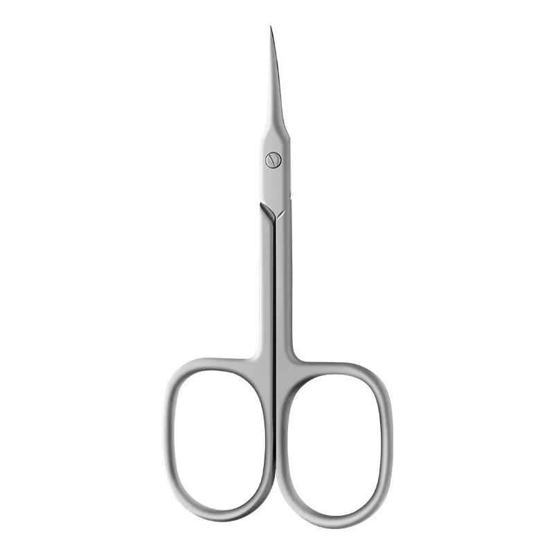 A pair of precision stainless steel cuticle and nail clippers.