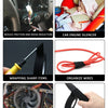 Various applications of durable heat-resistant fabric electrical tape for wiring, including silencing car engines and organiz