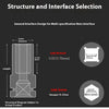 Diagram showing the structure and interface selection for a multi-specification nuts interface, including link wrench and lin