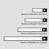 Eine Reihe rechteckiger Batteriezellen mit unterschiedlichen Größen für eine Bewegungssensor-LED-Schrankleuchte.