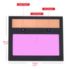 A square electronic device featuring a solar panel, LCD screen, and an arc sensor.