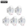 White wireless infrared curtain security sensor device