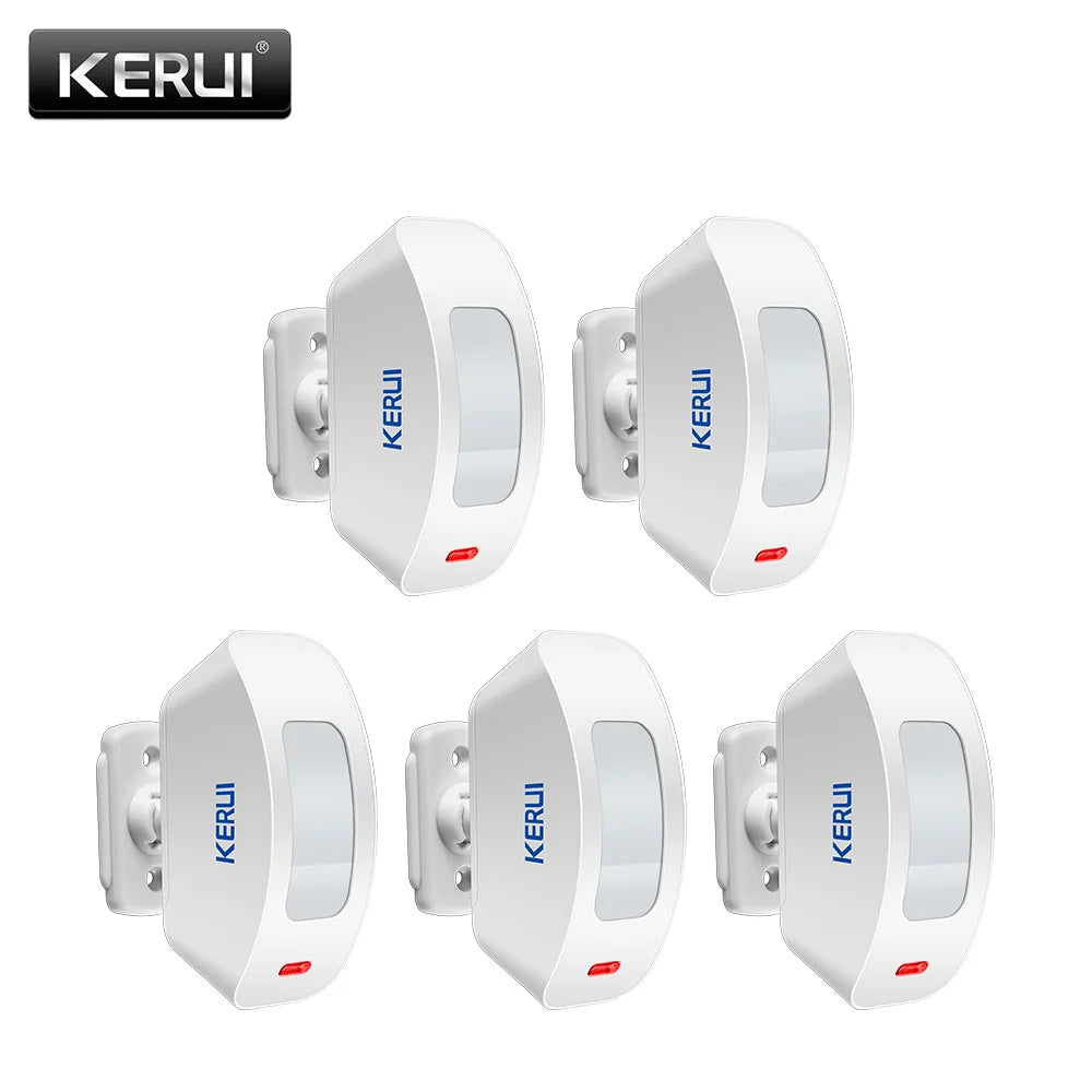 White wireless infrared curtain security sensor device