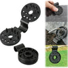 Black heavy-duty shade cloth clips for netting and fabric shown in various angles