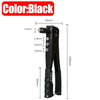 A black heavy duty hand rivet gun kit with various sized rivets and a long body.