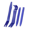 A set of four blue universal trim clip removal pliers.