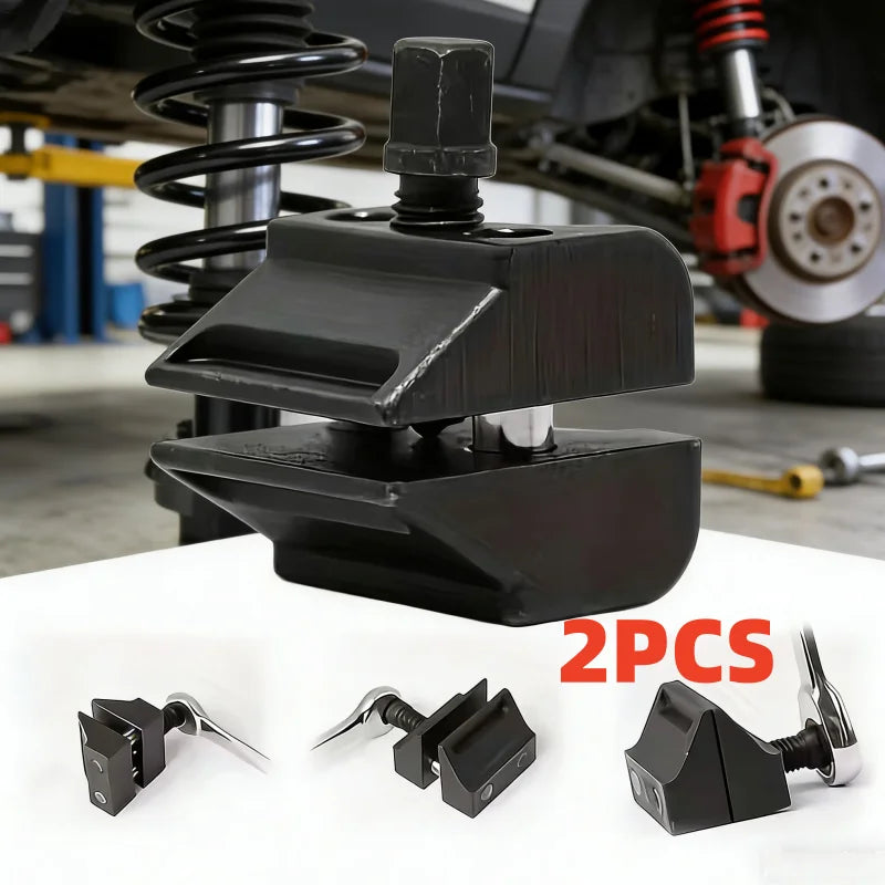 A set of two black heavy-duty ball joint disassembly tools shown on a white surface.