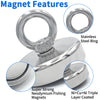 A stainless steel ring and a magnetic fishing hook component with a Ni+Cu+Ni triple layer coating.