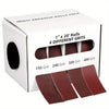 A box of multi abrasive rolls containing four different grits of sandpaper for use with a dispenser.