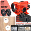 Kit de abre-cerraduras de pelota naranja con diferentes tamaños de espaciadores y grosores de puertas de madera