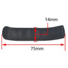 Black silicone brake lever protector cover for bicycles with dimensions 75mm long and 14mm high