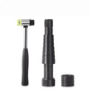A black professional ring stretcher and expander tool with a yellow-tipped metal rod and a rubber grip.