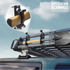 A heavy duty tool fixing bracket kit is shown mounted on a vehicle rack, demonstrating its application for securing tools.