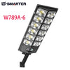 A rectangular LED light fixture with multiple bulbs mounted on a bracket for outdoor use.