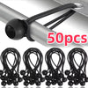 50 pieces of heavy duty elastic ball rope used for tent and tarpaulin tie-down