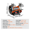 An orange and black brushless jewelry polisher with a rotating brush head shown in a side view.