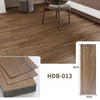 Close-up view of HDB-013 wood grain floor tiles showing texture and dimensions.