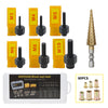 A set of M3 to M10 rivet nut tools and a 60-piece assortment of rivet nuts.