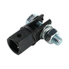 Chrome vanadium steel scissor jack adapter with a black housing and threaded bolt.