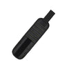 Black magnetic wristband tool holder designed for storing screws and nails