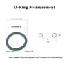 Diagram showing the measurement of an O-ring, detailing outer diameter OD, inner diameter ID, and thickness CS.