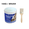 A jar of Farienne WaterProof Invisible Transparent Sealant and a brush for application.