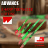 A set of ten sharp teencee cutting straight fast cuts saw blades with 1/2 inch shank.