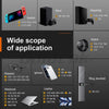 A collection of various tools including a Switch, Xbox, PS4/PS5 controller, watch, glasses, iPhone, and laptop repair tools.