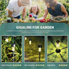 Solar powered LED luminaires for outdoor pathway lighting with light effect