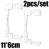 Two rust-proof flush mount outlet gasket sets, 11x6cm.